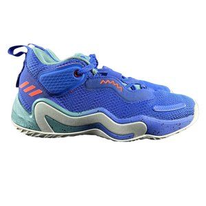 Adidas Men's D.O.N. Issue #3 Sonic Ink Solar Red Shoes H69014 Size 7.5